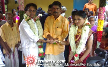 Abhilash Jisha wedding picture